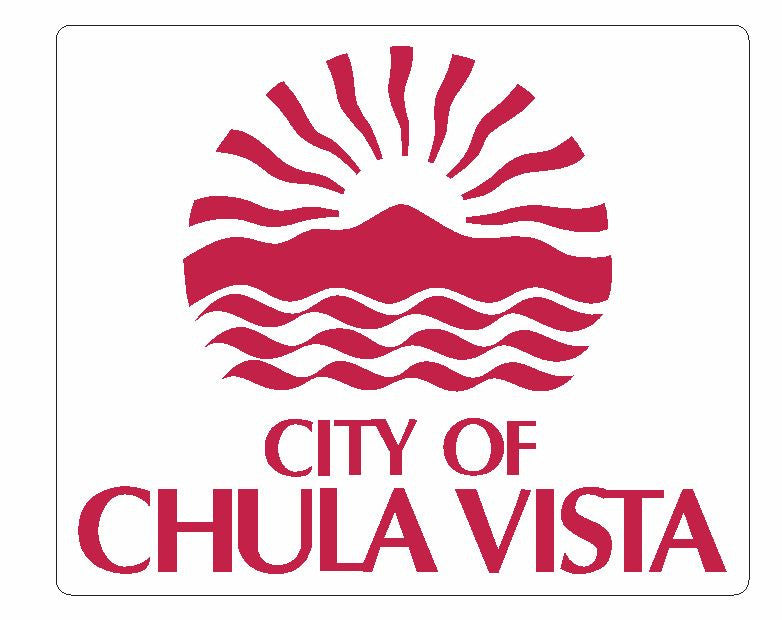 Seal of Chula Vista California Sticker / Decal R694 - Winter Park Products