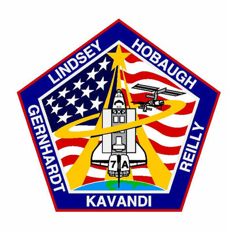 STS-104 Nasa Atlantis Sticker M528 Space Program - Winter Park Products
