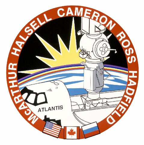 STS-74 Nasa Atlantis Sticker M558 Space Program - Winter Park Products