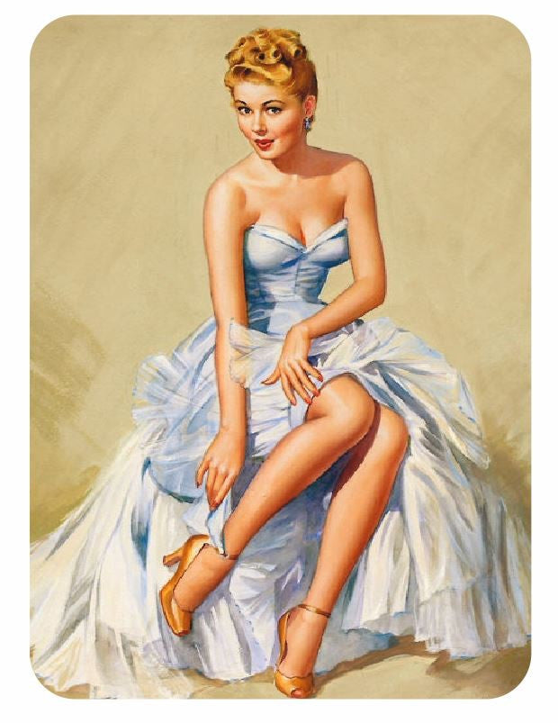 Vintage Style Pin Up Girl Sticker P80 Pinup Girl Sticker