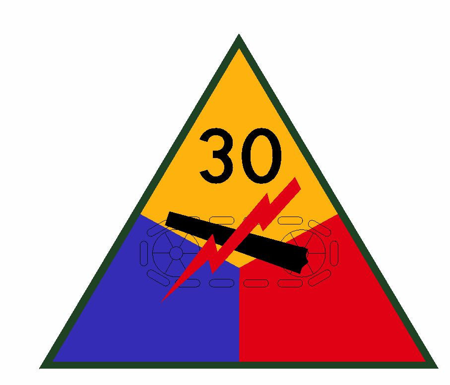 30th Armored Division Sticker Military Decal M371 - Winter Park Products
