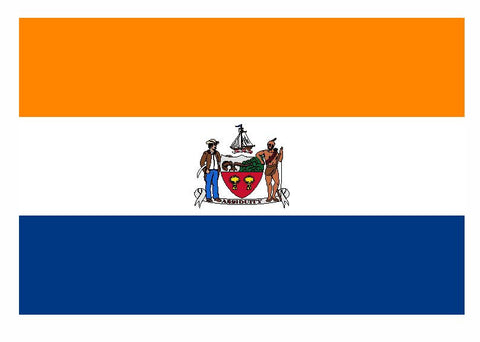 Albany New York Flag Sticker / Decal F658 - Winter Park Products