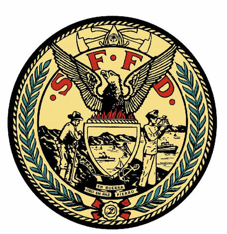 San Francisco Fire Dept Sticker Decal R946 - Winter Park Products