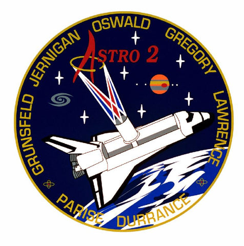 STS-67 Nasa Endeavour Sticker M582 Space Program - Winter Park Products