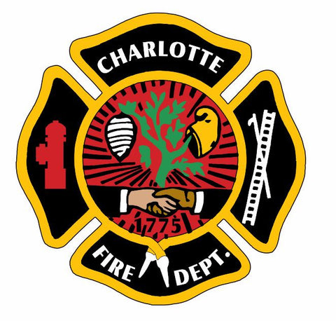 Charlotte Fire Dept Sticker Decal R854 - Winter Park Products