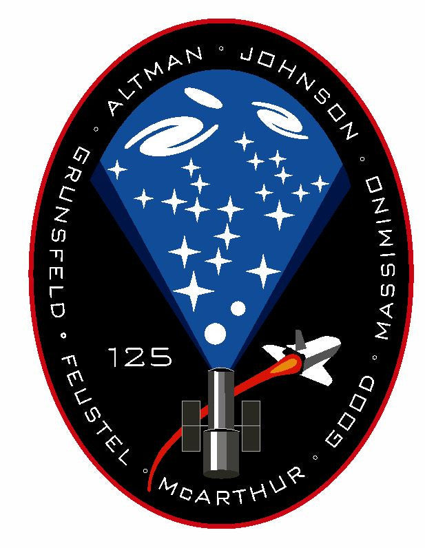 STS-125 Nasa Atlantis Sticker M574 Space Program - Winter Park Products