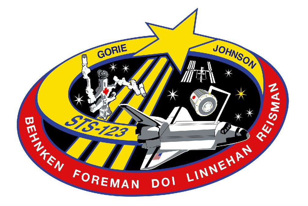 STS-123 Nasa Endeavour Sticker M576 Space Program - Winter Park Products