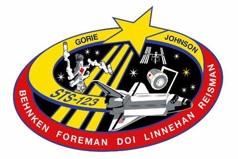 STS-123 Nasa Endeavour Sticker M576 Space Program - Winter Park Products
