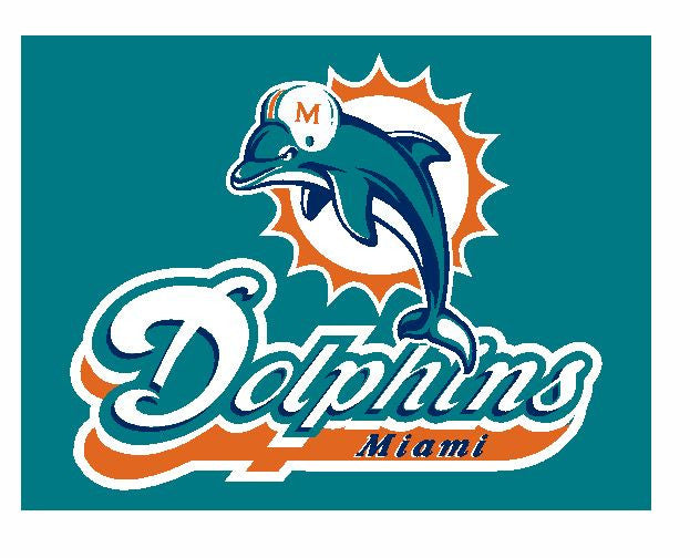 Miami Dolphins Sticker Decal S30 - Winter Park Products