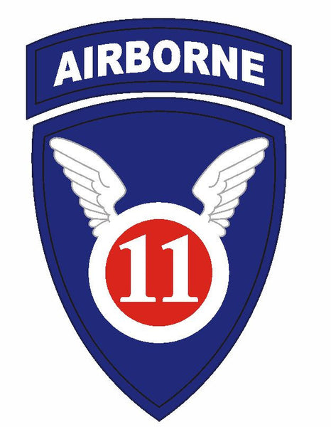 11th Airborne Division Sticker Military Decal M398 – Winter Park Products