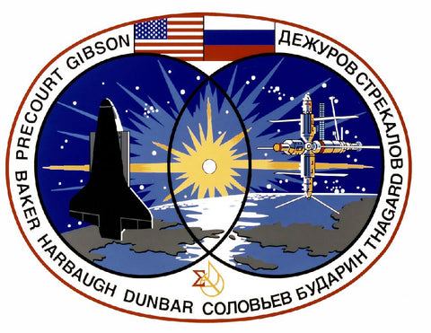 STS-71 Nasa Atlantis Sticker M561 Space Program - Winter Park Products