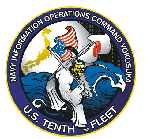 US Tenth Fleet Navy Information Operations Command Yokosuka Decal M22 - Winter Park Products