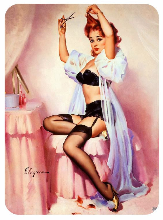 Vintage Style Pin Up Girl Sticker P57 Pinup Girl Sticker - Winter Park Products