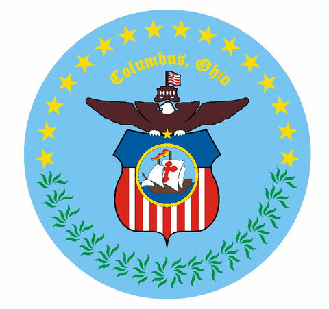 Seal of Columbus Ohio Sticker / Decal R679 - Winter Park Products