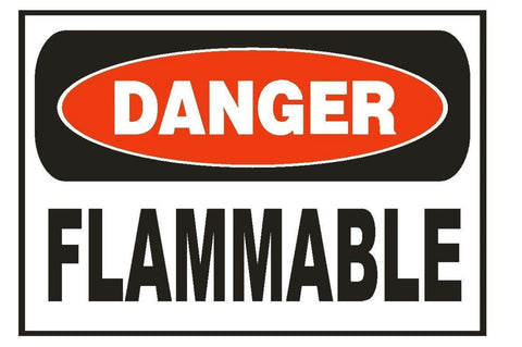 Danger Flammable Safety Sticker Sign D659 OSHA - Winter Park Products