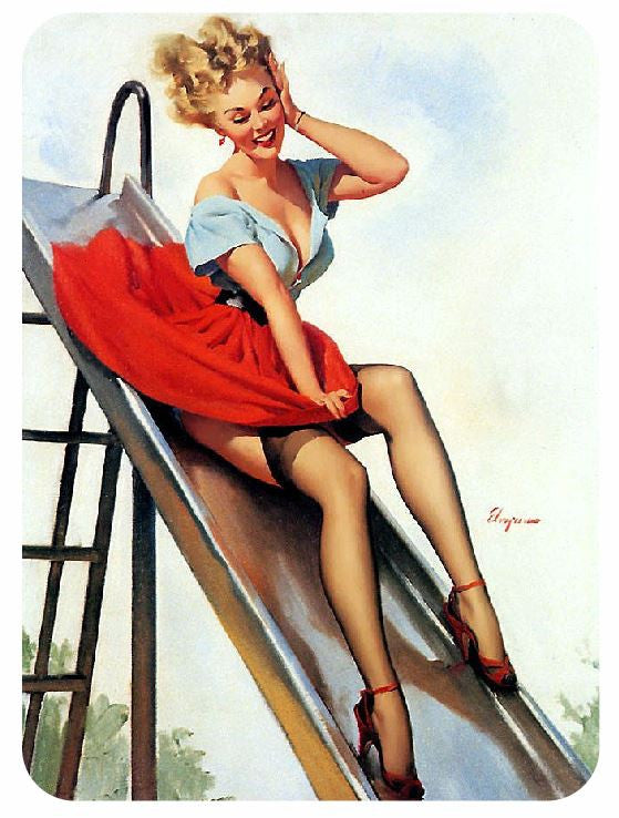 Vintage Style Pin Up Girl Sticker P95 Pinup Girl Sticker - Winter Park Products