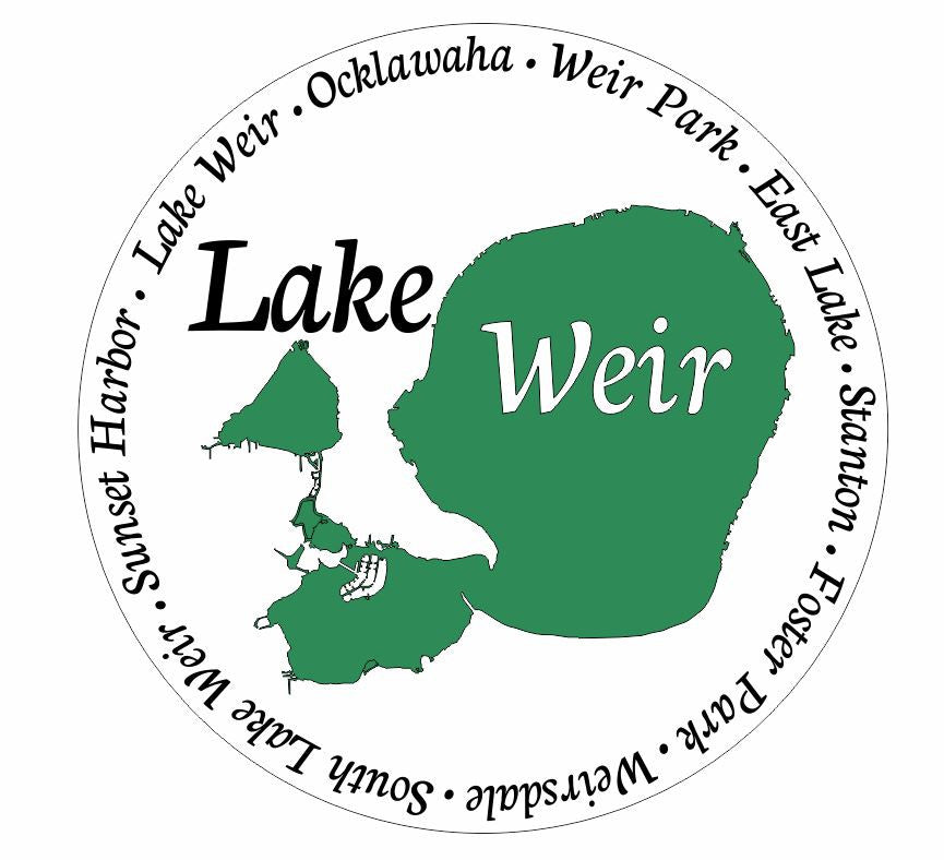 Lake Weir Florida Seal Sticker Decal R821 - Winter Park Products