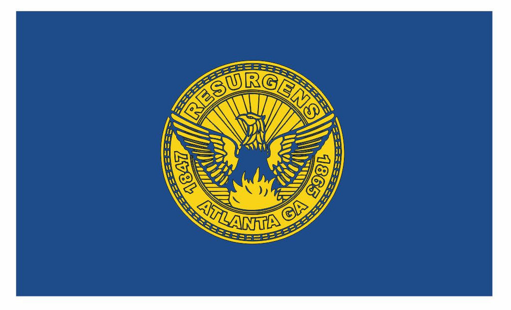 Resurgens Atlanta Georgia Flag Sticker Decal F689 - Winter Park Products
