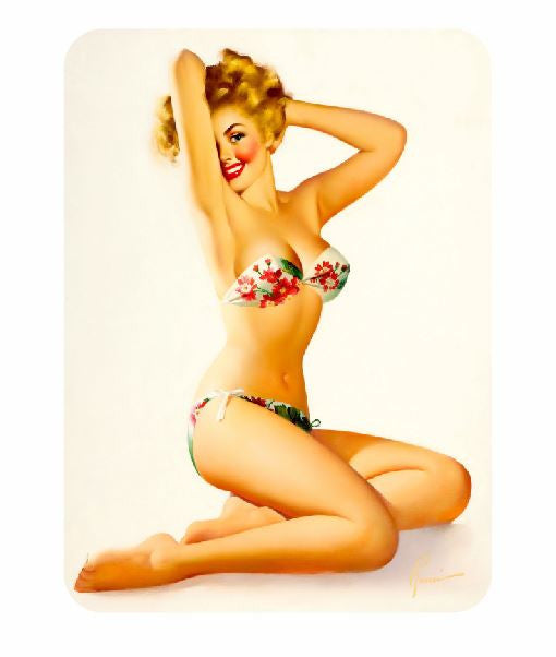 Vintage Style Pin Up Girl Sticker P19 Pinup Girl Sticker - Winter Park Products