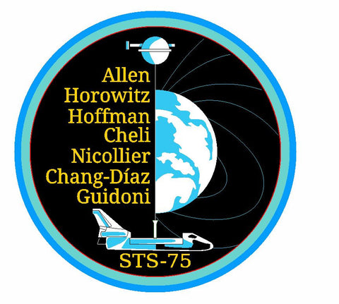 STS-75 Nasa Columbia Sticker M557 Space Program - Winter Park Products