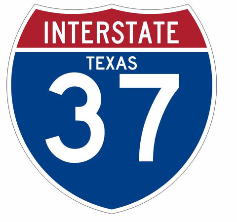 Interstate 37 Sticker Decal R902 Highway Sign - Winter Park Products