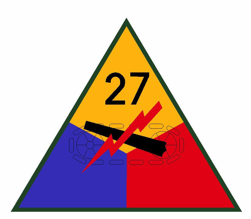 27th Armored Division Sticker Military Decal M370 - Winter Park Products
