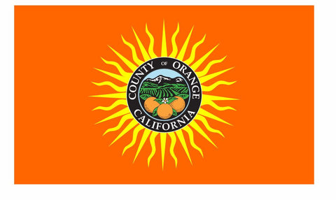 Orange County California Flag Sticker Decal F698 - Winter Park Products