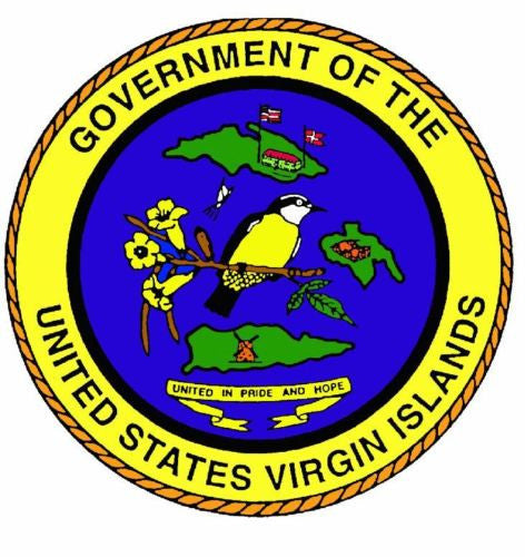 Seal of US Virgin Islands Sticker / Decal R730 - Winter Park Products