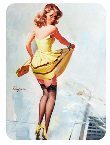 Vintage Style Pin Up Girl Sticker P117 Pinup Girl Sticker - Winter Park Products