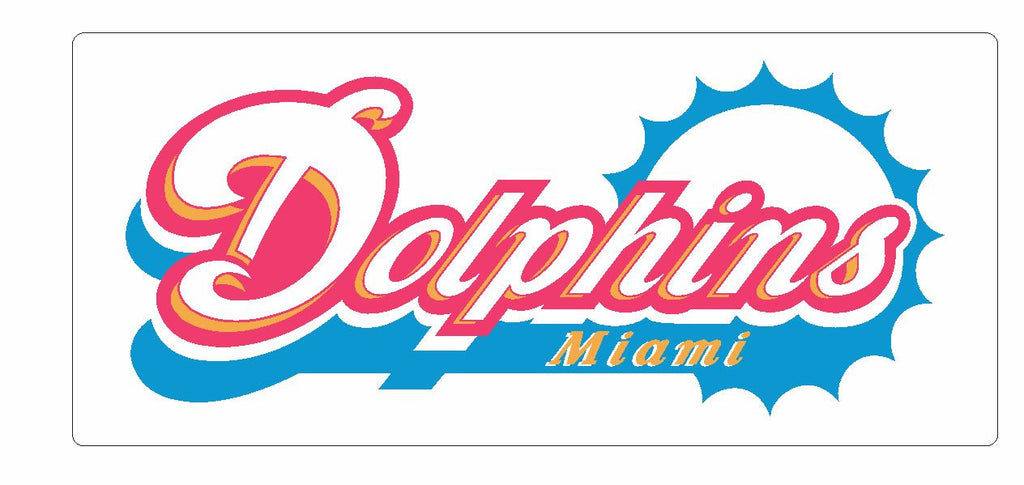 Miami Dolphins Sticker Decal S29 - Winter Park Products