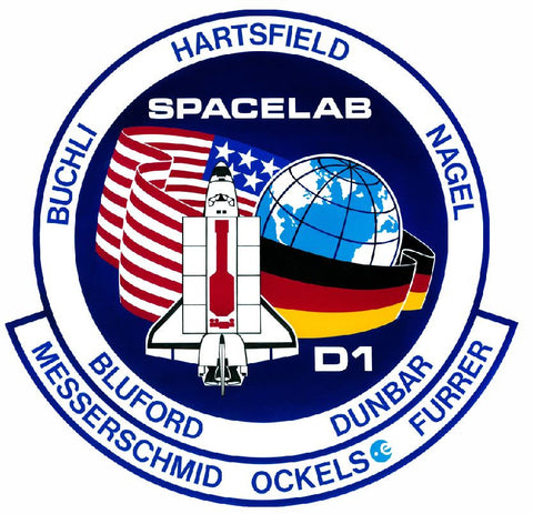 STS-61a Nasa Spacelab Sticker Armed Forces Decal M480 - Winter Park Products
