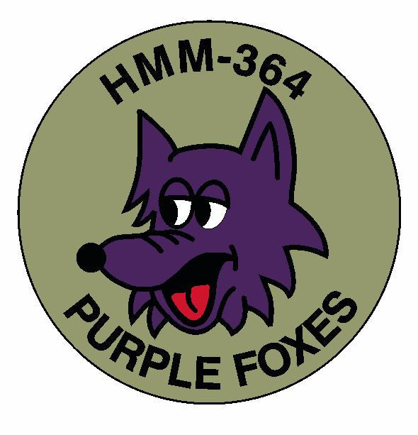 Purple Foxes Sticker Military Decal M332 - Winter Park Products