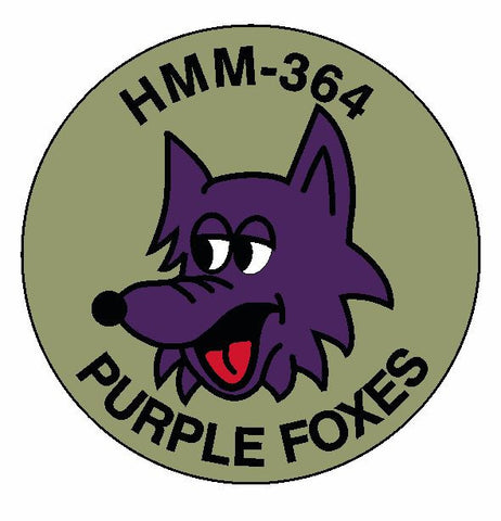 Purple Foxes Sticker Military Decal M332 - Winter Park Products