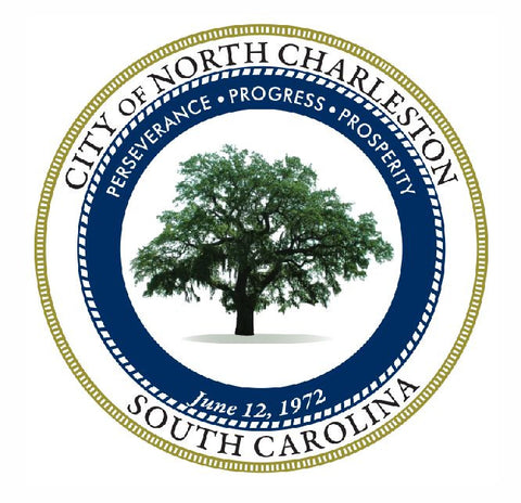 Seal of North Charleston South Carolina Sticker / Decal R676 - Winter Park Products