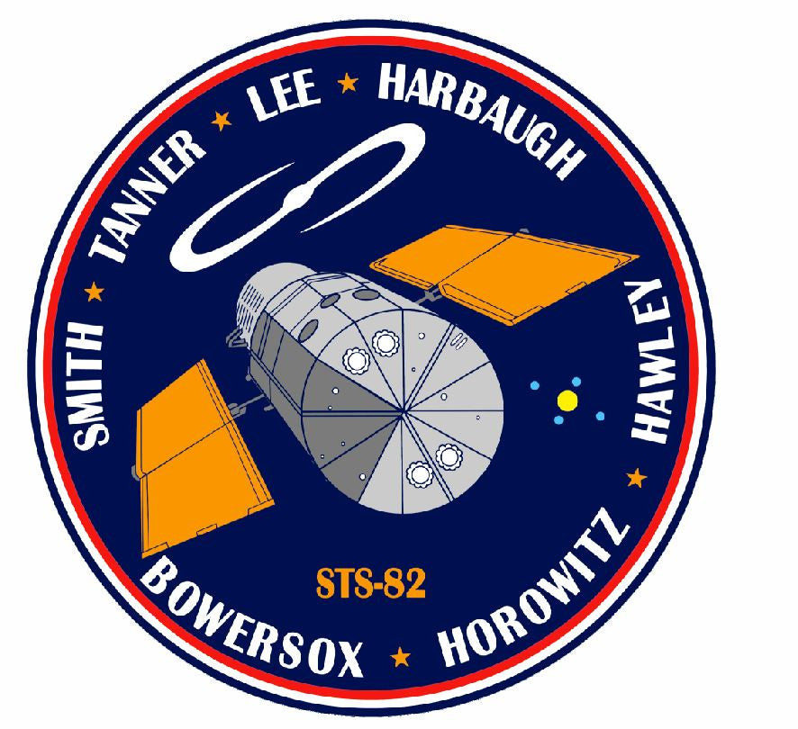 STS-82 Nasa Discovery Sticker M550 Space Program - Winter Park Products