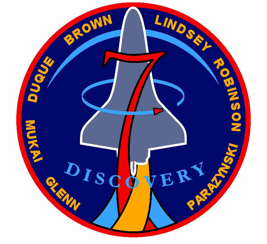 STS-95 Nasa Discovery Sticker M537 Space Program - Winter Park Products
