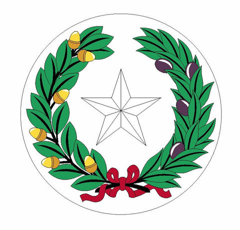 Coat of Arms of Texas Sticker / Decal R813 - Winter Park Products
