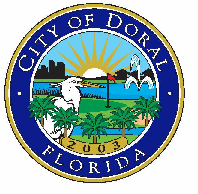 Seal of Doral Florida Sticker / Decal R649 - Winter Park Products