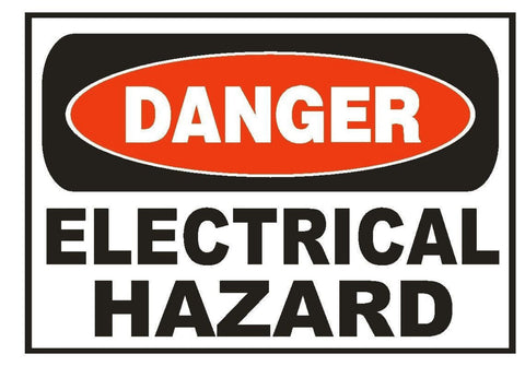 Danger Electrical Hazard Sticker Safety Sticker Sign D678 OSHA - Winter Park Products