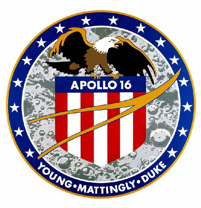 Nasa Apollo 16 Sticker Armed Forces Decal M403 - Winter Park Products