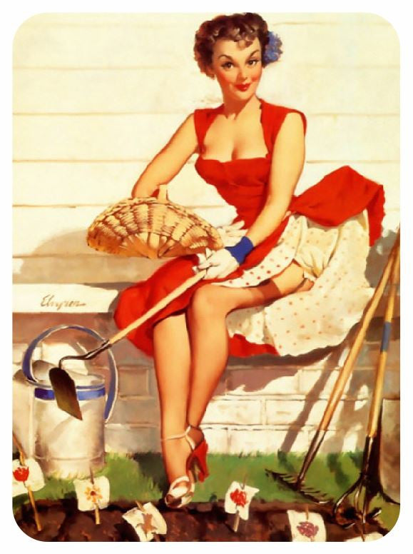 Vintage Style Pin Up Girl Sticker P98 Pinup Girl Sticker - Winter Park Products