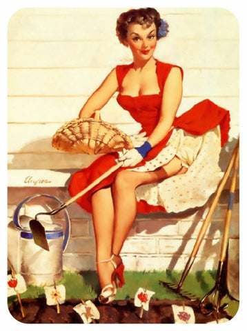 Vintage Style Pin Up Girl Sticker P98 Pinup Girl Sticker - Winter Park Products