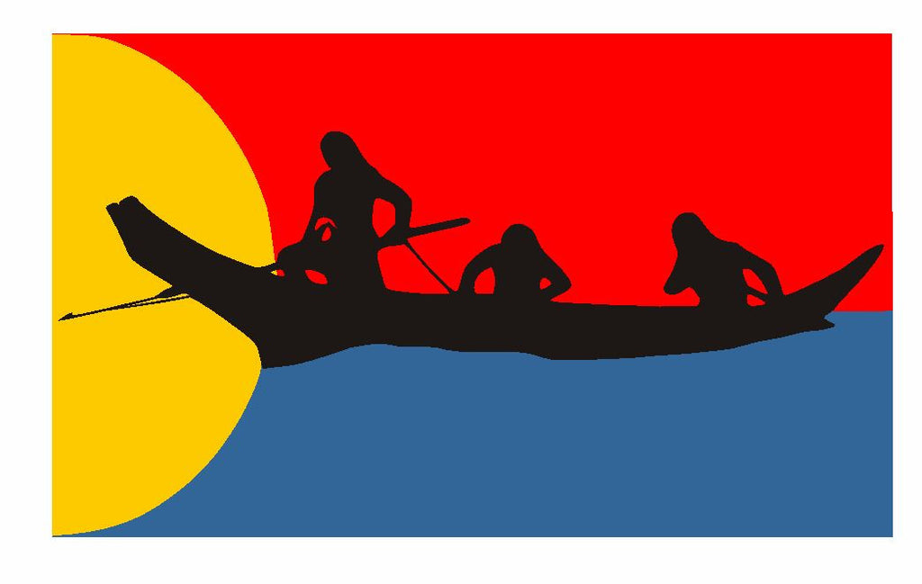 Clatsop tribe of Oregon and Washington Flag Sticker Decal F650 - Winter Park Products