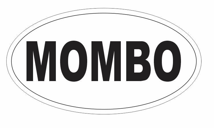 MOMBO Oval Bumper Sticker or Helmet Sticker D2911 Euro Oval Dance - Winter Park Products