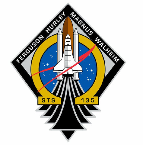 STS-135 Nasa Atlantis Sticker M565 Space Program - Winter Park Products