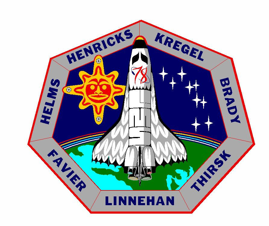 STS-78 Nasa Columbia Sticker M554 Space Program - Winter Park Products