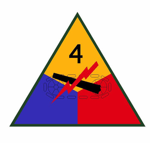 4th Armored Division Sticker Military Decal M353 - Winter Park Products
