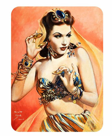 Vintage Style Pin Up Girl Sticker P20 Pinup Girl Sticker - Winter Park Products