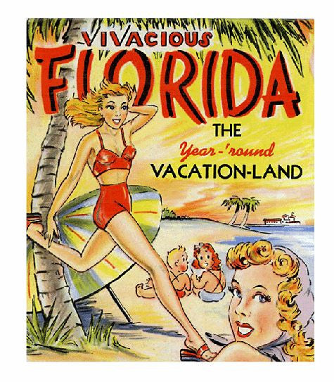 Florida Sticker Decal R964 Vintage Style - Winter Park Products