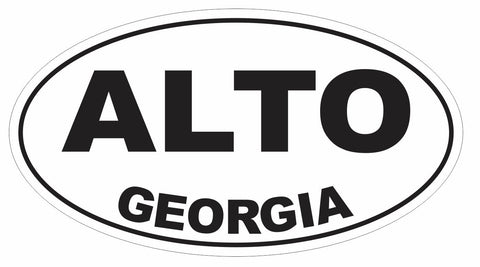 Alto Georgia Oval Bumper Sticker or Helmet Sticker D2984 Euro Oval - Winter Park Products